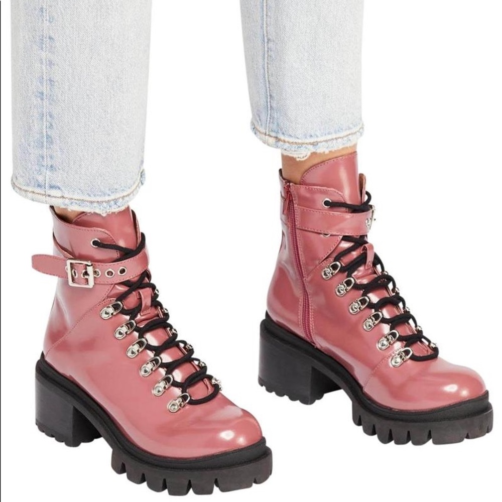 Jeffrey Campbell Czech Boots Mauve Pink NEW